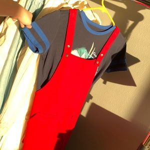 Overall dress and Shirt